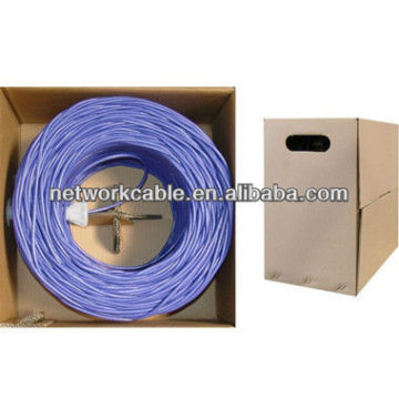 Indoor UTP cat6 24awg network cable,305m/roll
